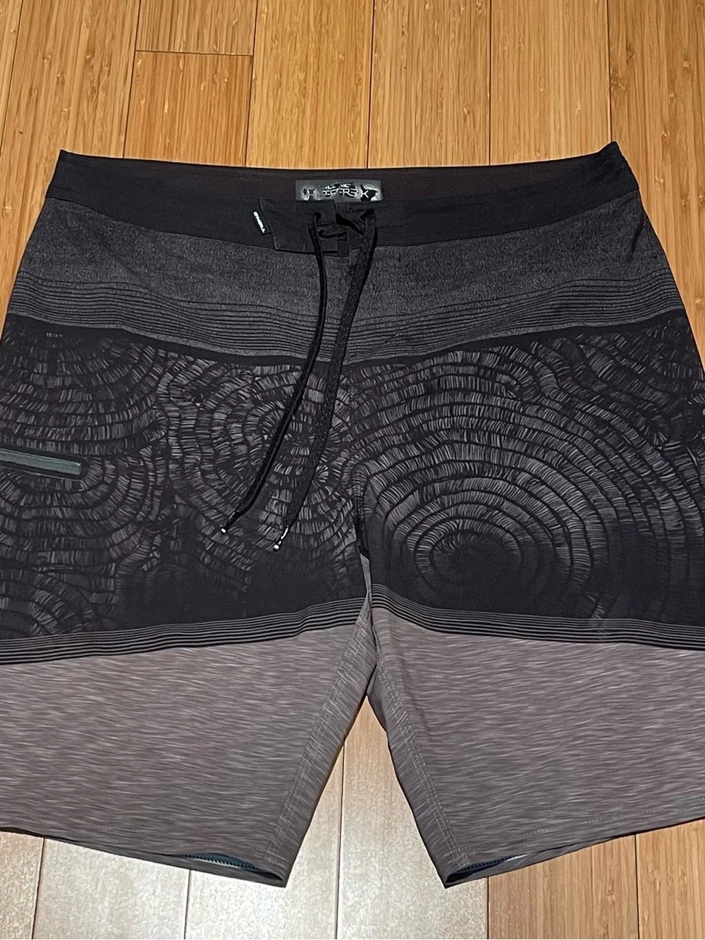 O'Neill Black and Brown Patterned Men's Board Shorts